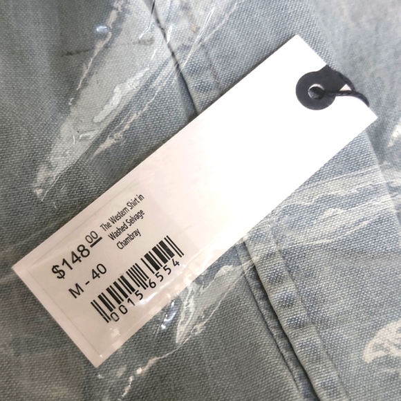 Taylor Stitch The Western Shirt in Washed Selvage Men's Size Medium 40 N… - Picture 5 of 14